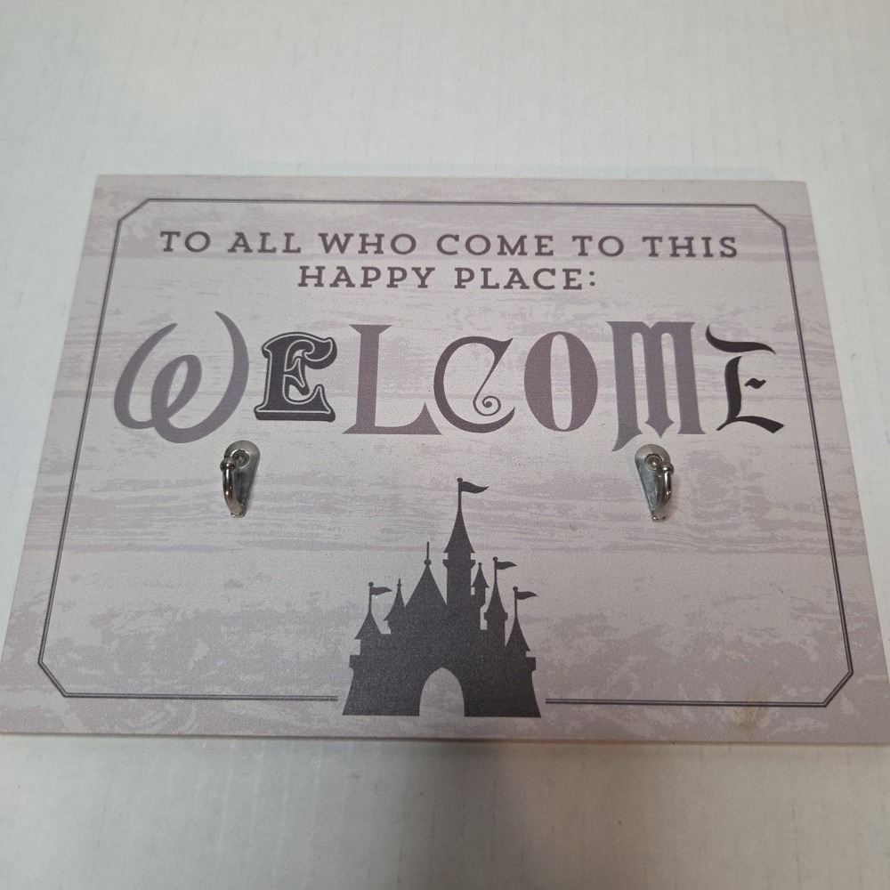 Disney Parks To‎ All Who Come To This Happy Place WELCOME Plaque  Castle